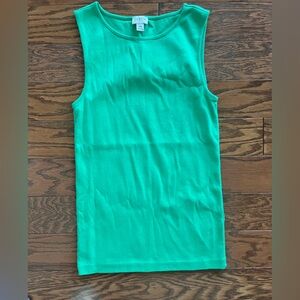 J. Crew Bright Green Tank Top